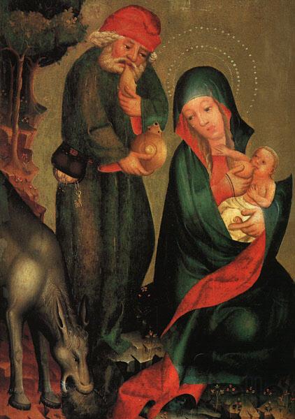 MASTER Bertram Rest on the Flight to Egypt, panel from Grabow Altarpiece g Spain oil painting art
